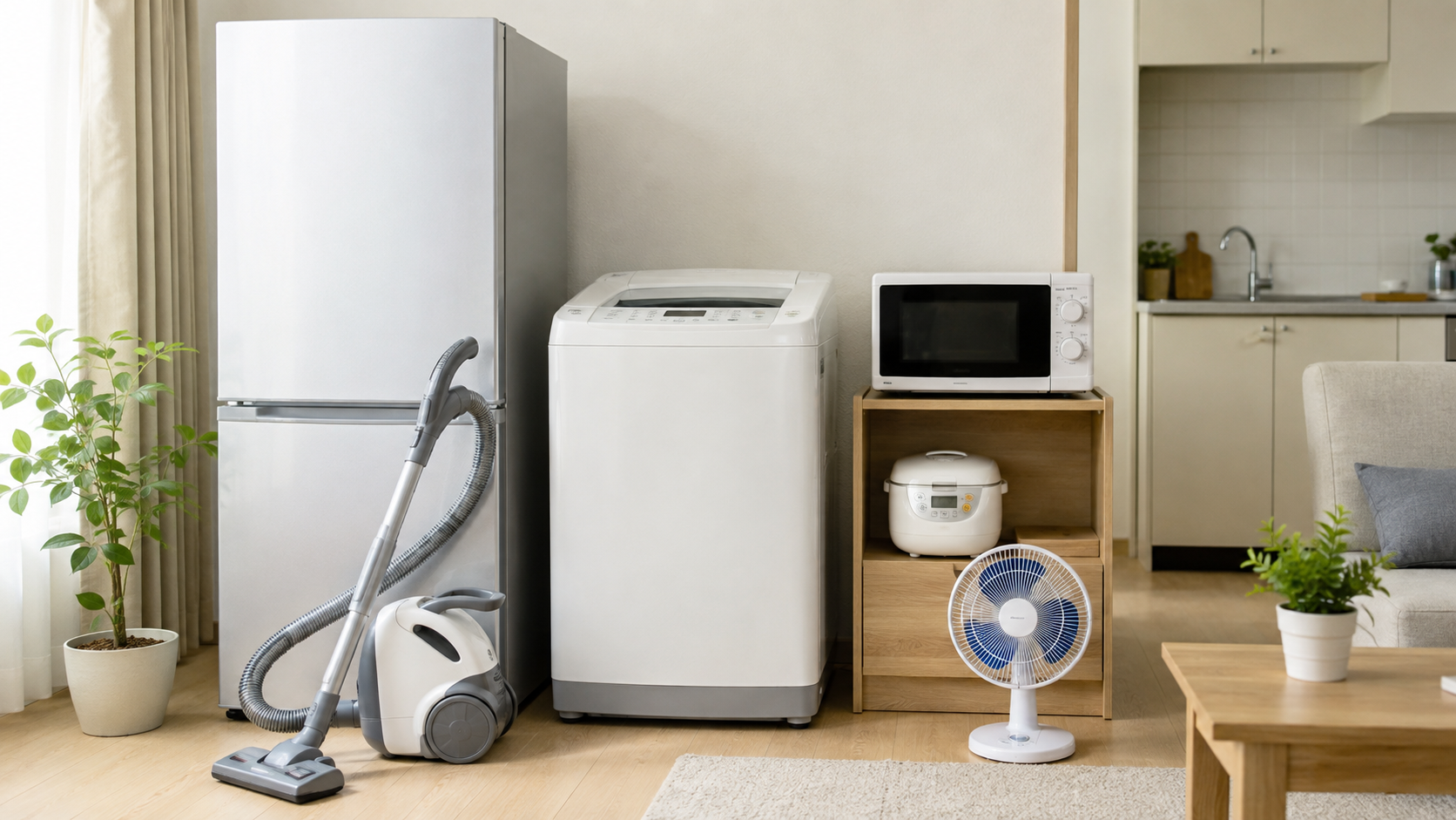 出張買取を検討する家庭用家電 出張買取を検討できる冷蔵庫や洗濯機などの家庭用家電